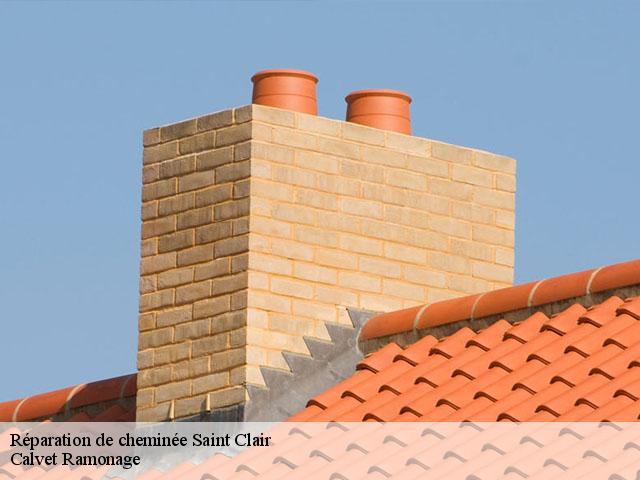 Réparation de cheminée saint-clair-82400 Calvet Ramonage